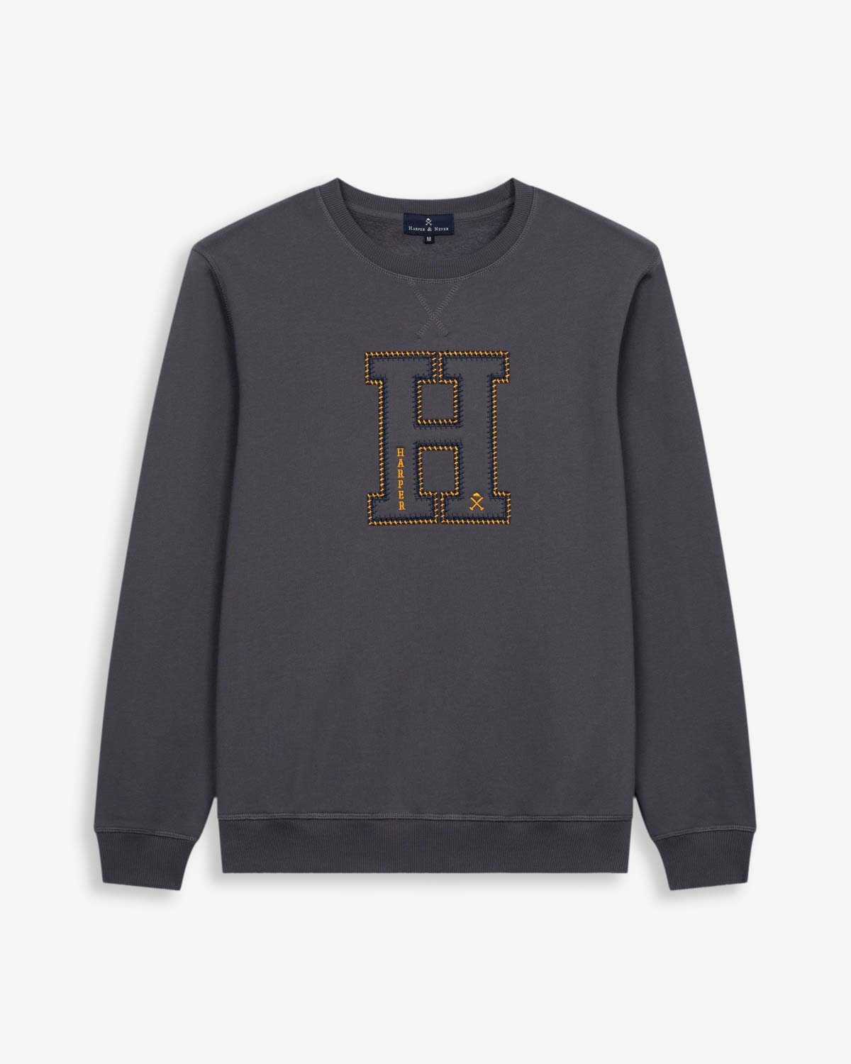 Sudadera new england kids - Harper & Neyer - Gris Gris-1