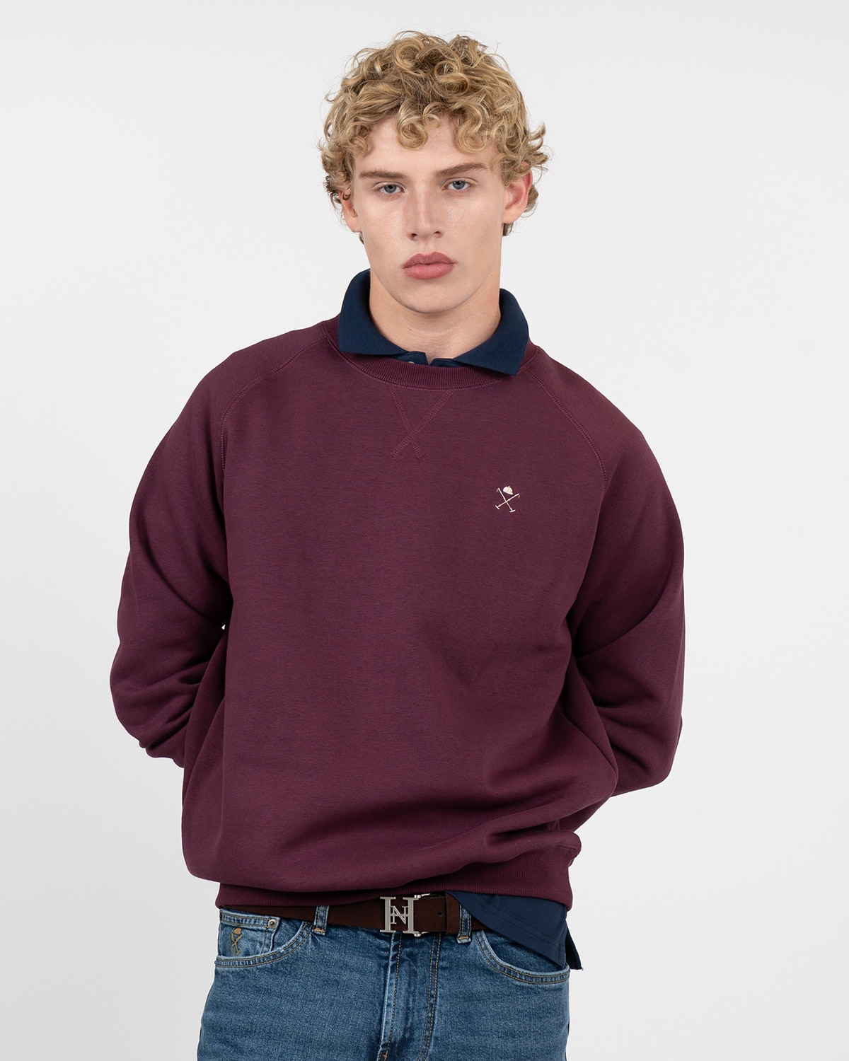 Imagen 0 de Sudadera victory de algodón Burdeos