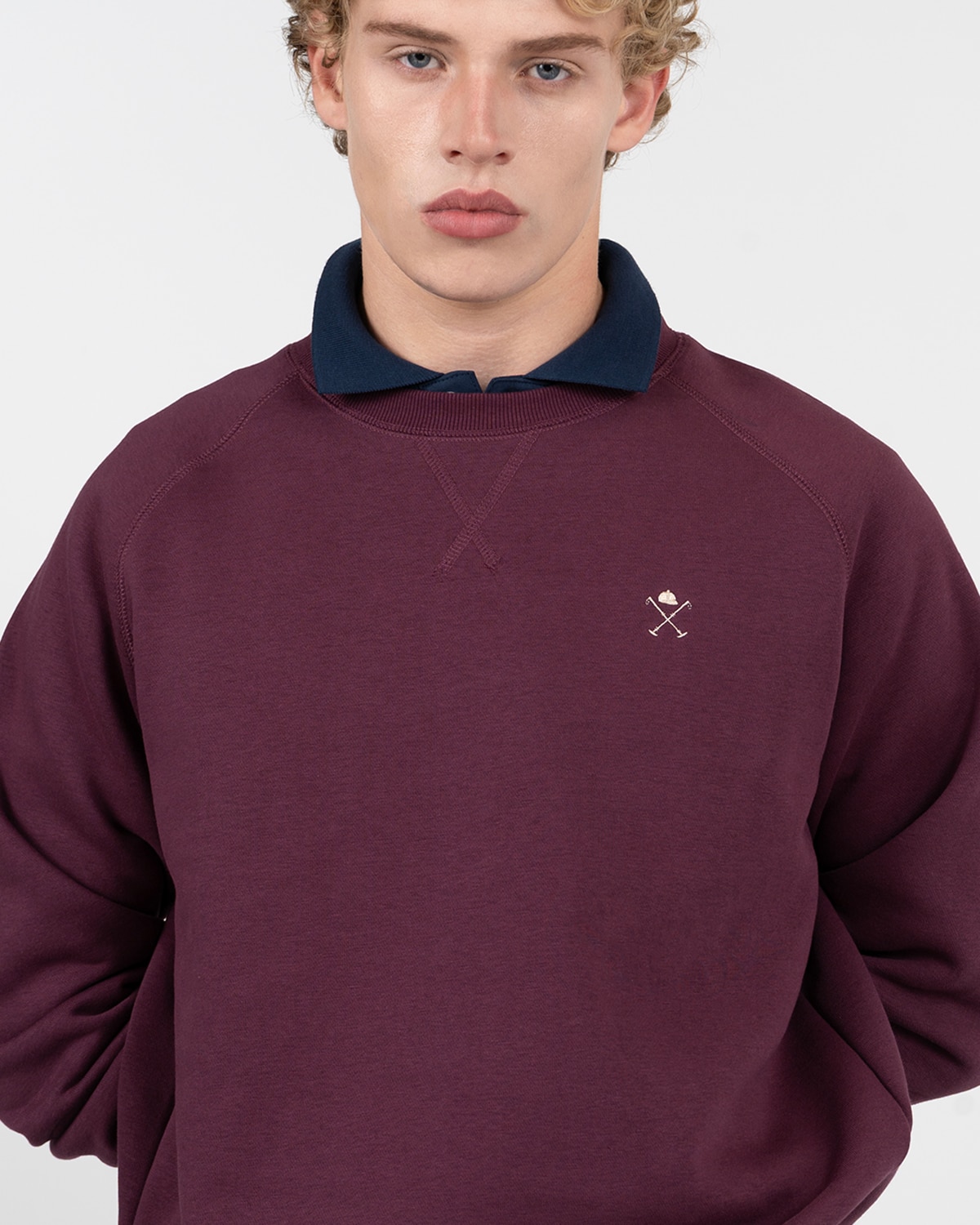 Sudadera victory de algodón - Harper & Neyer - Burdeos Burdeos-4