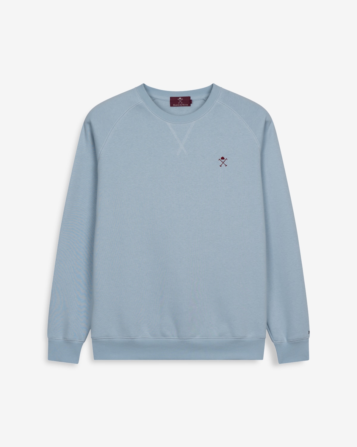 Imagen 6 de Sudadera de hombre lisa de algodón - Harper & Neyer - Azul claro Azul claro