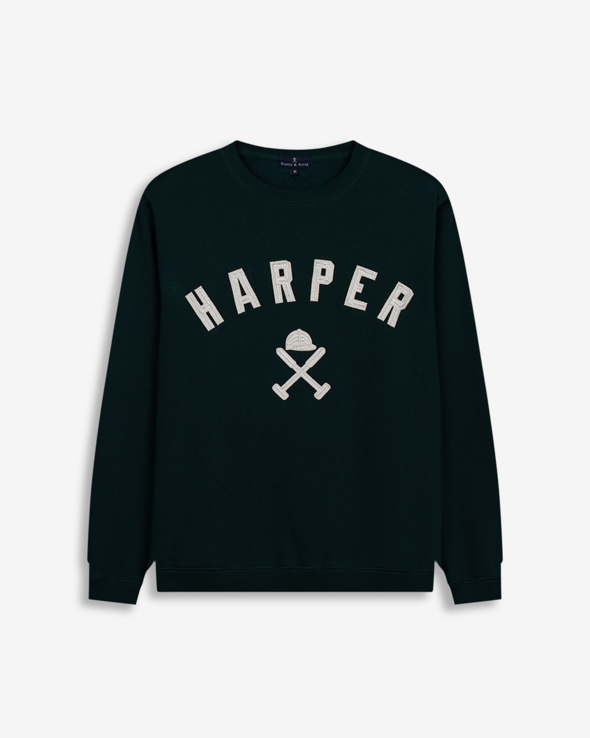 Sudadera de hombre con dibujo frontal algodón - Harper & Neyer - Verde oscuro Verde oscuro-6