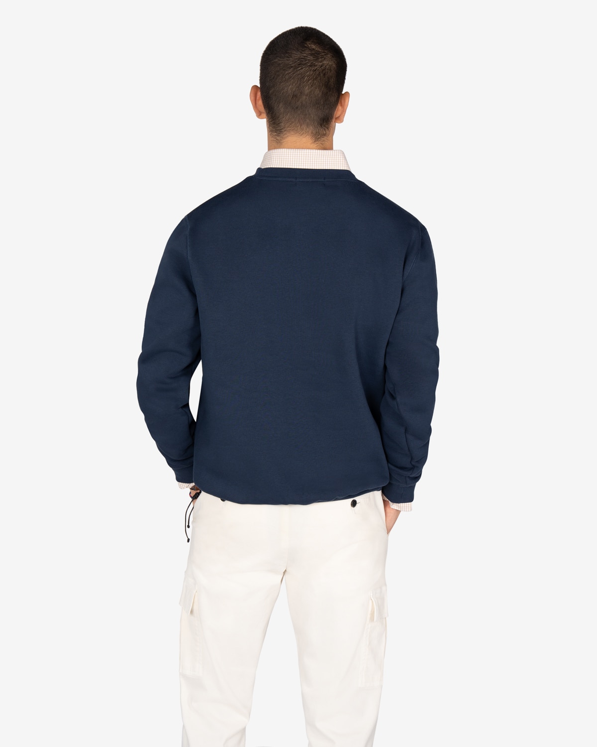 Sudadera de hombre con dibujo frontal algodón - Harper & Neyer - Azul marino Azul marino-2