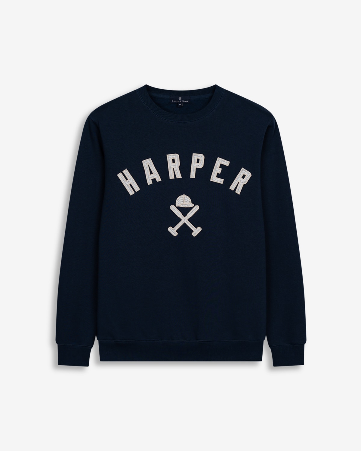 Sudadera de hombre con dibujo frontal algodón - Harper & Neyer - Azul marino Azul marino-6