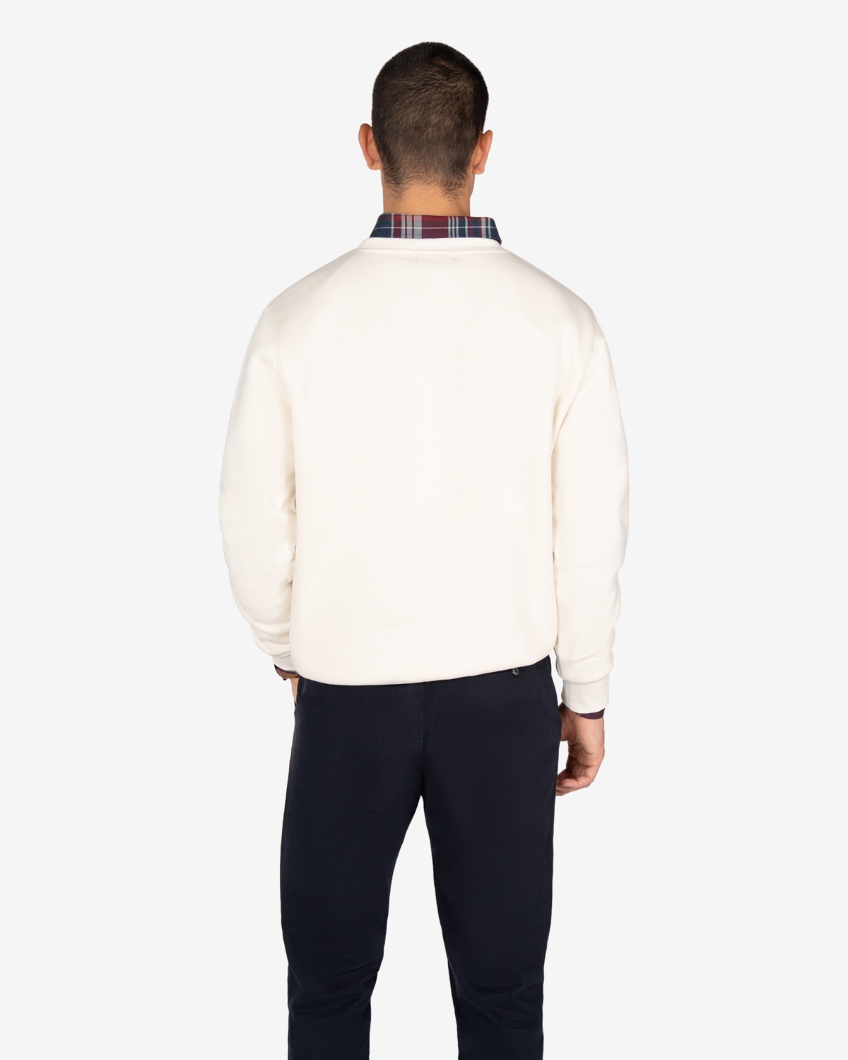 Sudadera de hombre con dibujo frontal algodón - Harper & Neyer - Crudo Crudo-2