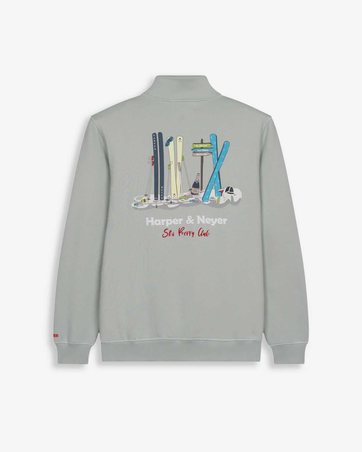 Sudadera new england kids - Harper & Neyer - Gris claro Gris claro-5