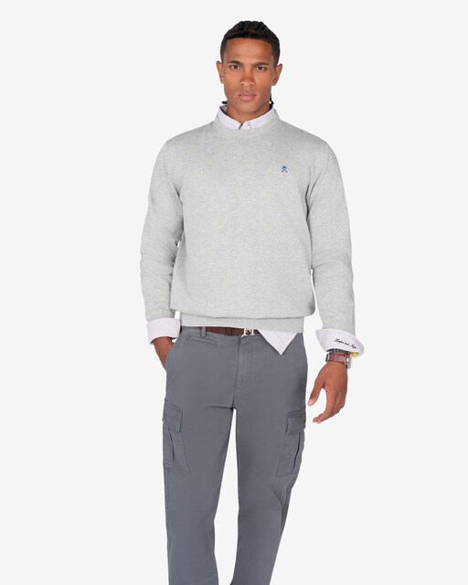 Imagen 0 de Jersey de hombre con cuello redondo liso