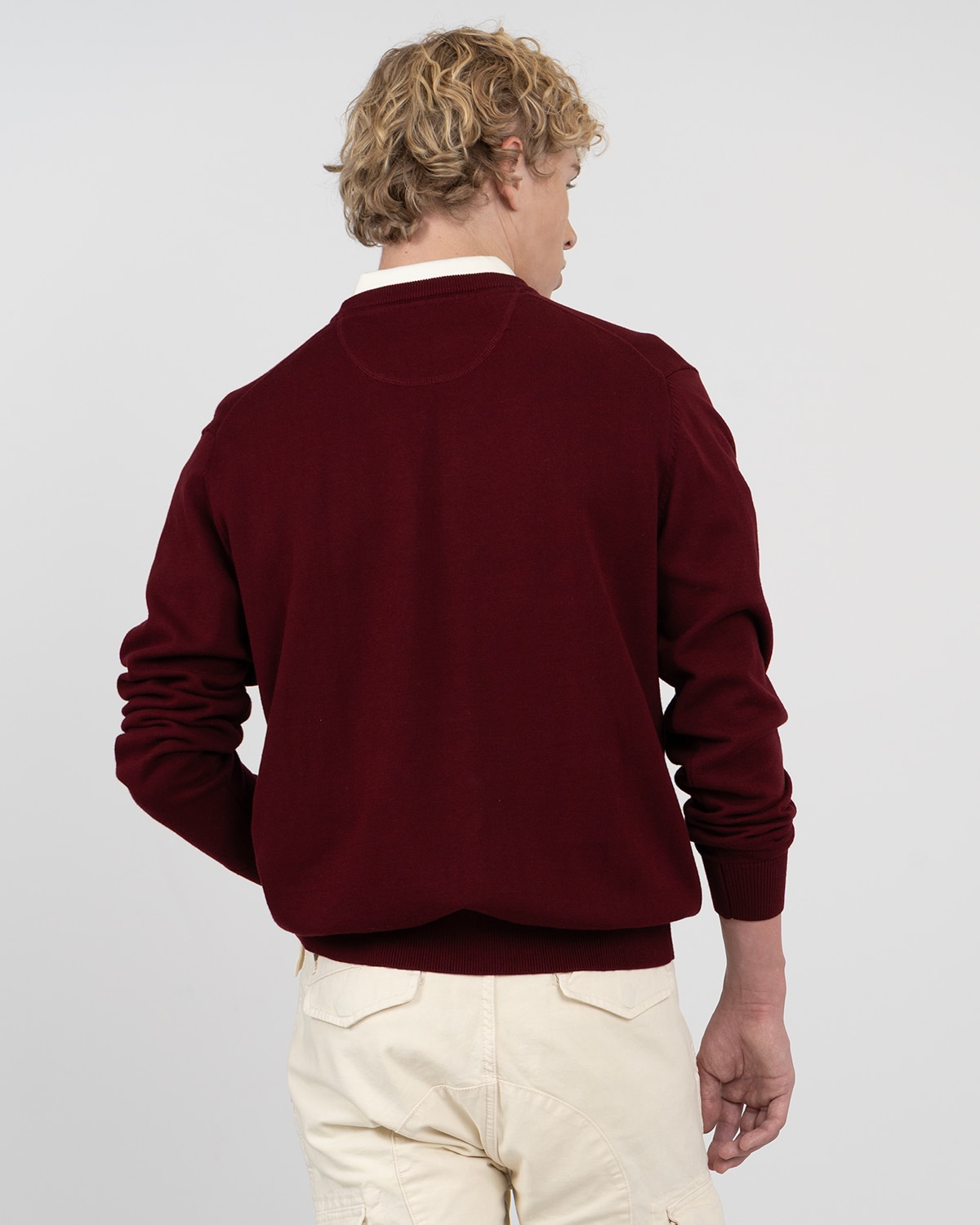 Jersey icon de algodón cuello redondo - Harper & Neyer - Burdeos Burdeos-2