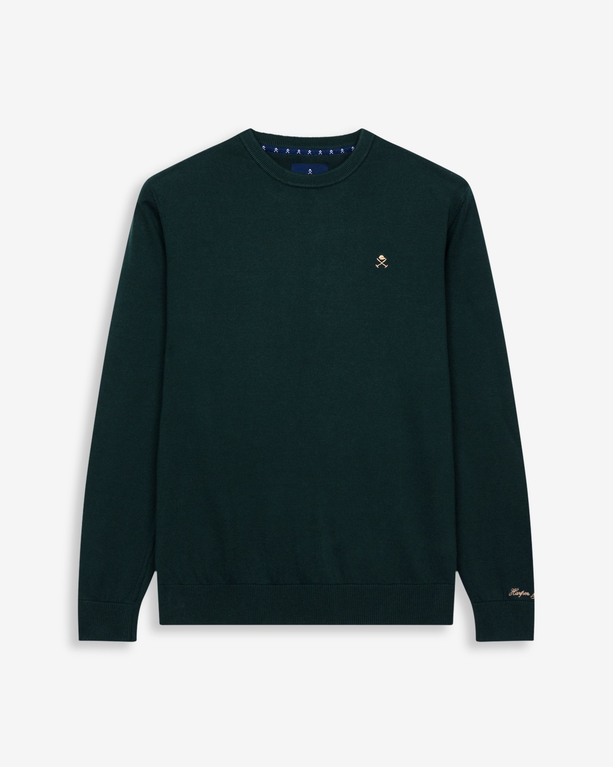 Jersey icon de algodón cuello redondo - Harper & Neyer - Verde oscuro Verde oscuro-7