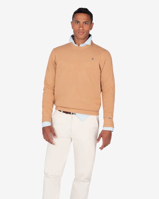 Imagen 0 de Jersey de hombre con cuello redondo liso