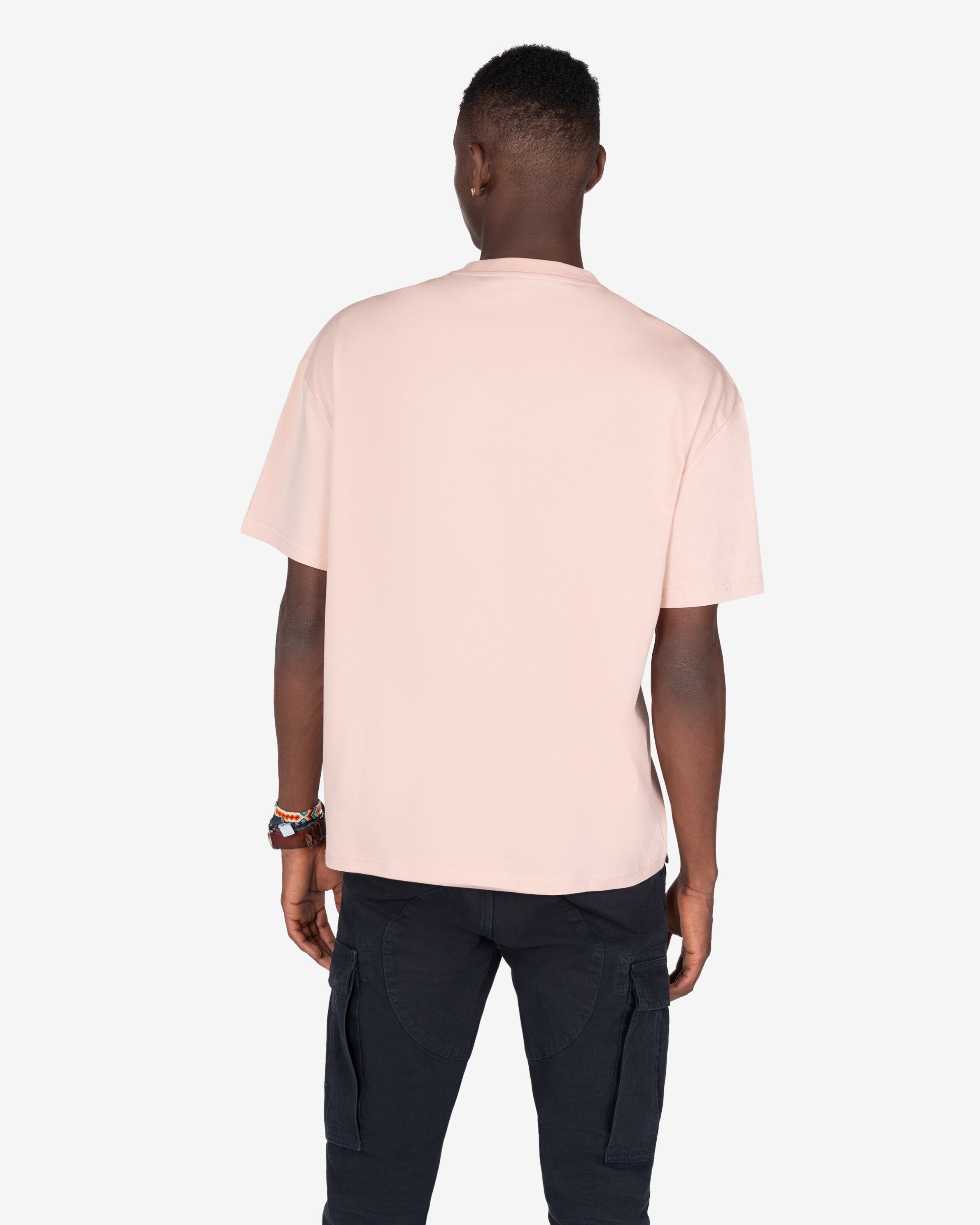 Imagen 2 de Camiseta de hombre de manga larga oversize lisa - Harper & Neyer - Rosa Rosa