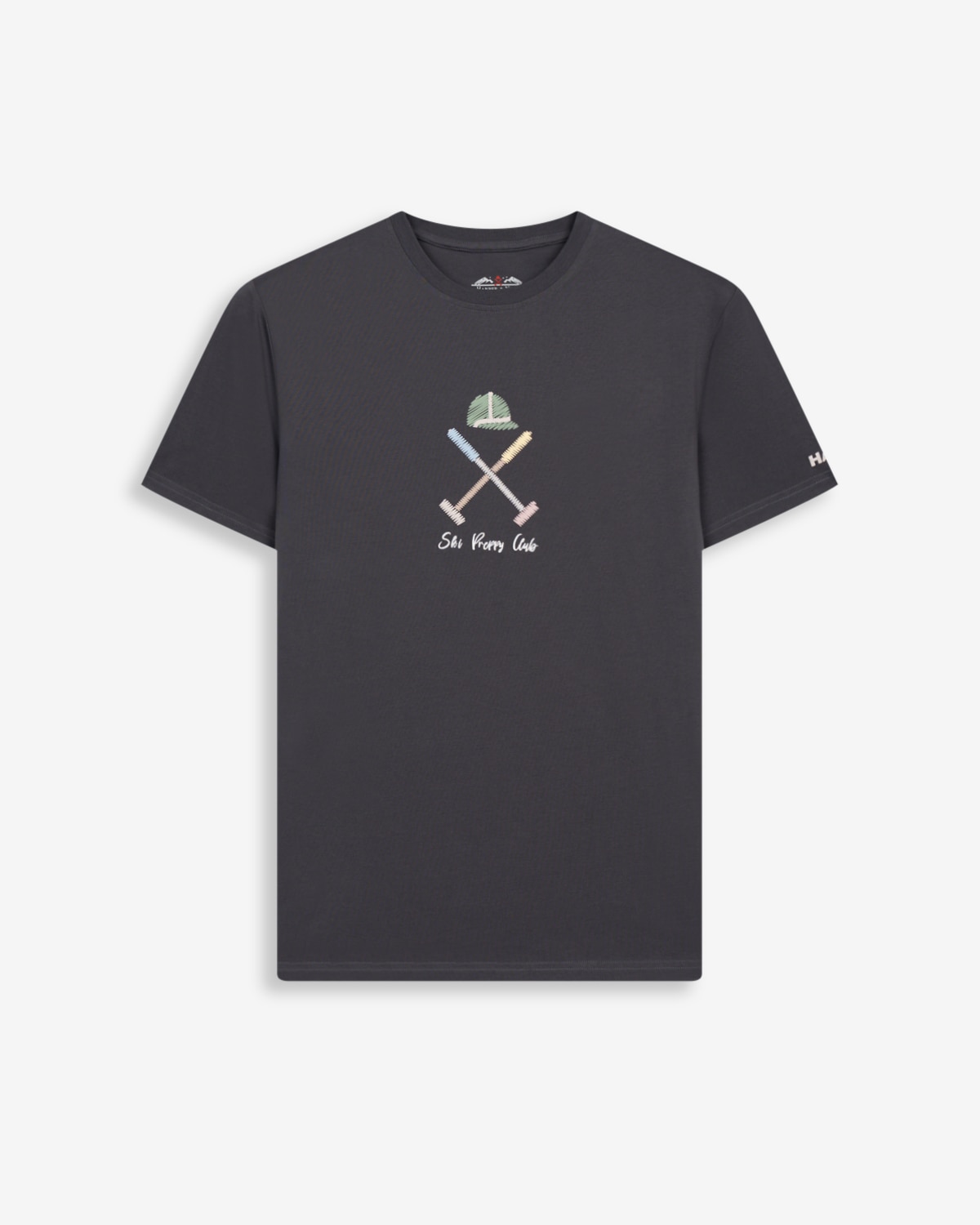 Camiseta de hombre de manga larga con dibujo frontal - Harper & Neyer - Gris Gris-6