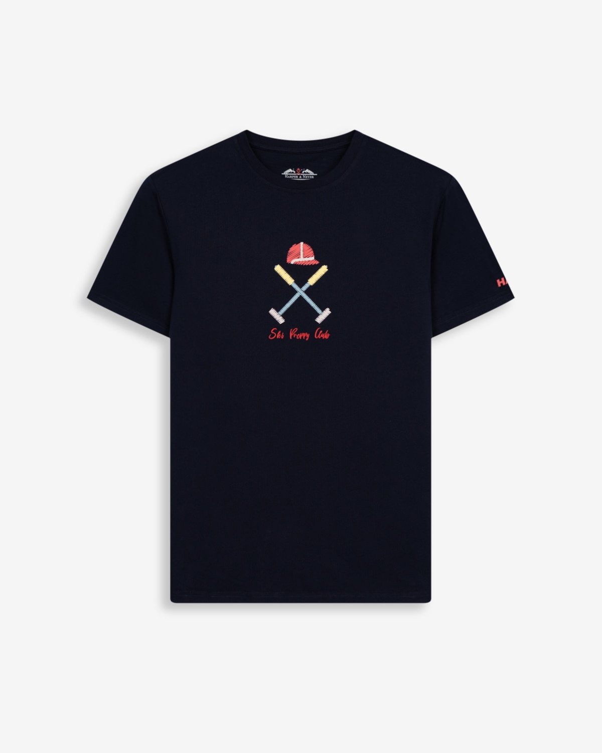 Camiseta de hombre de manga larga con dibujo frontal - Harper & Neyer - Azul marino Azul marino-6