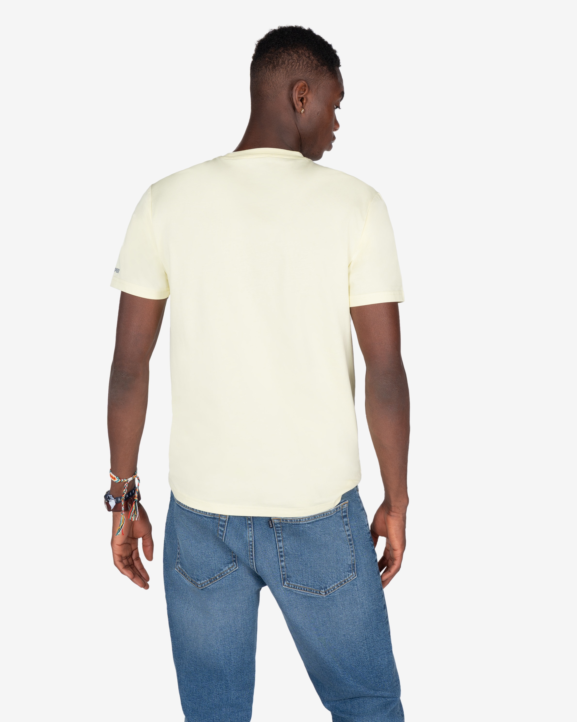 Camiseta de hombre de manga larga con dibujo frontal - Harper & Neyer - Amarillo Amarillo-2