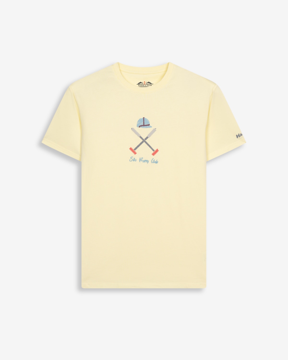 Camiseta de hombre de manga larga con dibujo frontal - Harper & Neyer - Amarillo Amarillo-6