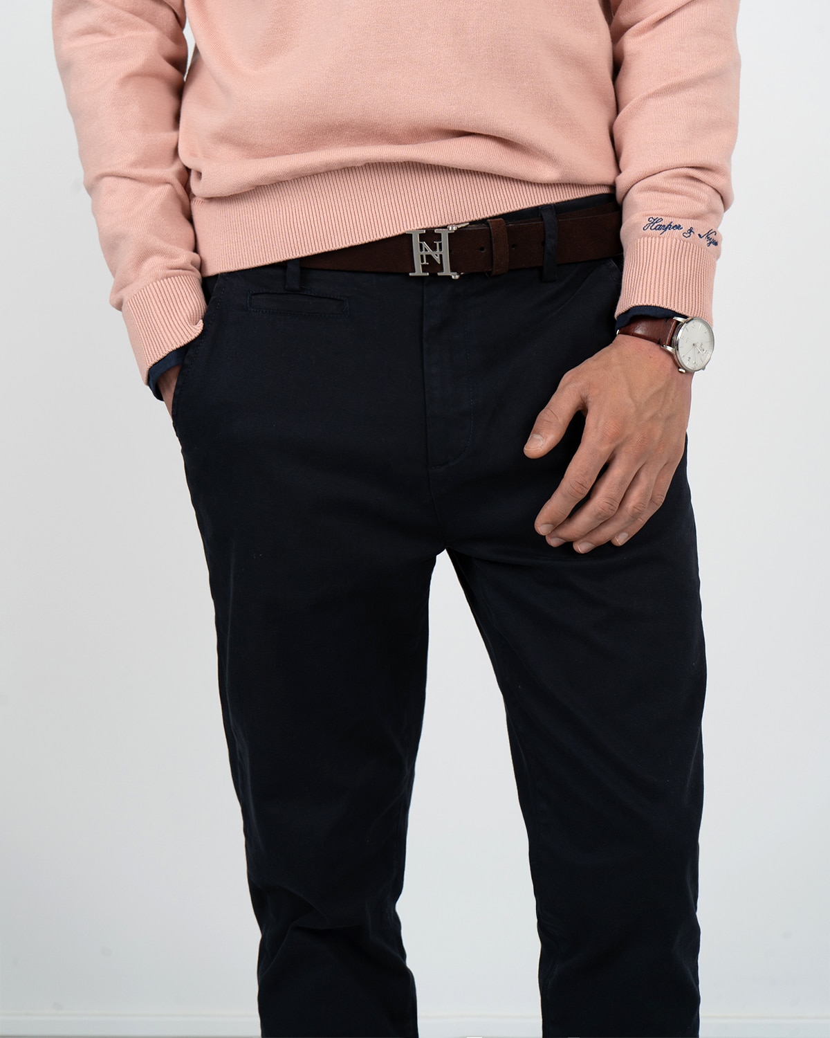 Pantalón chino icon - Harper & Neyer - Azul marino Azul marino-4