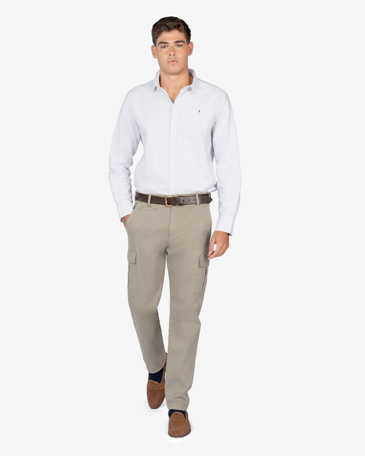 Pantalón cargo de hombre fit regular - Harper & Neyer - Verde Verde-3