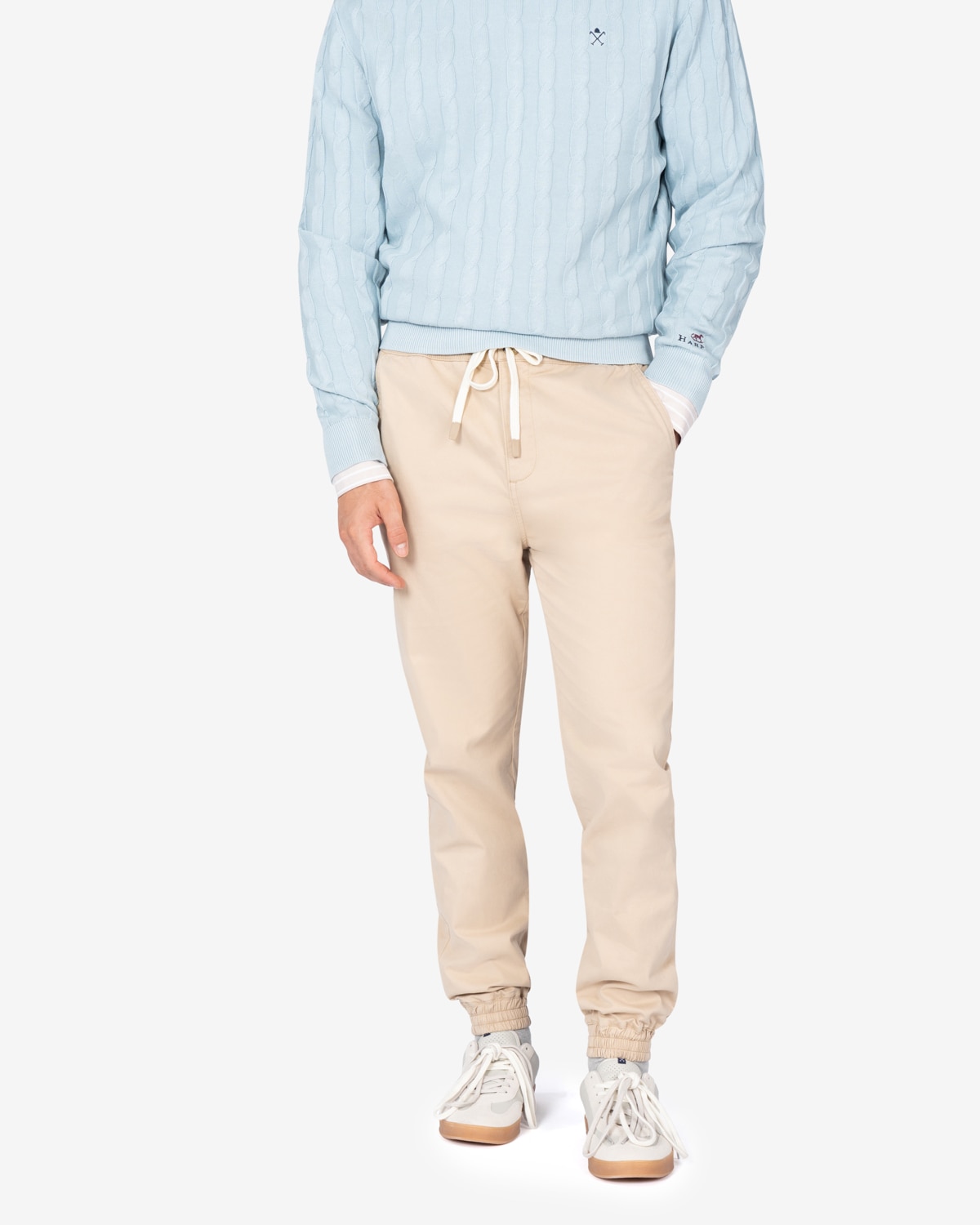 Pantalón cargo de hombre fit regular - Harper & Neyer - Crudo Crudo-1