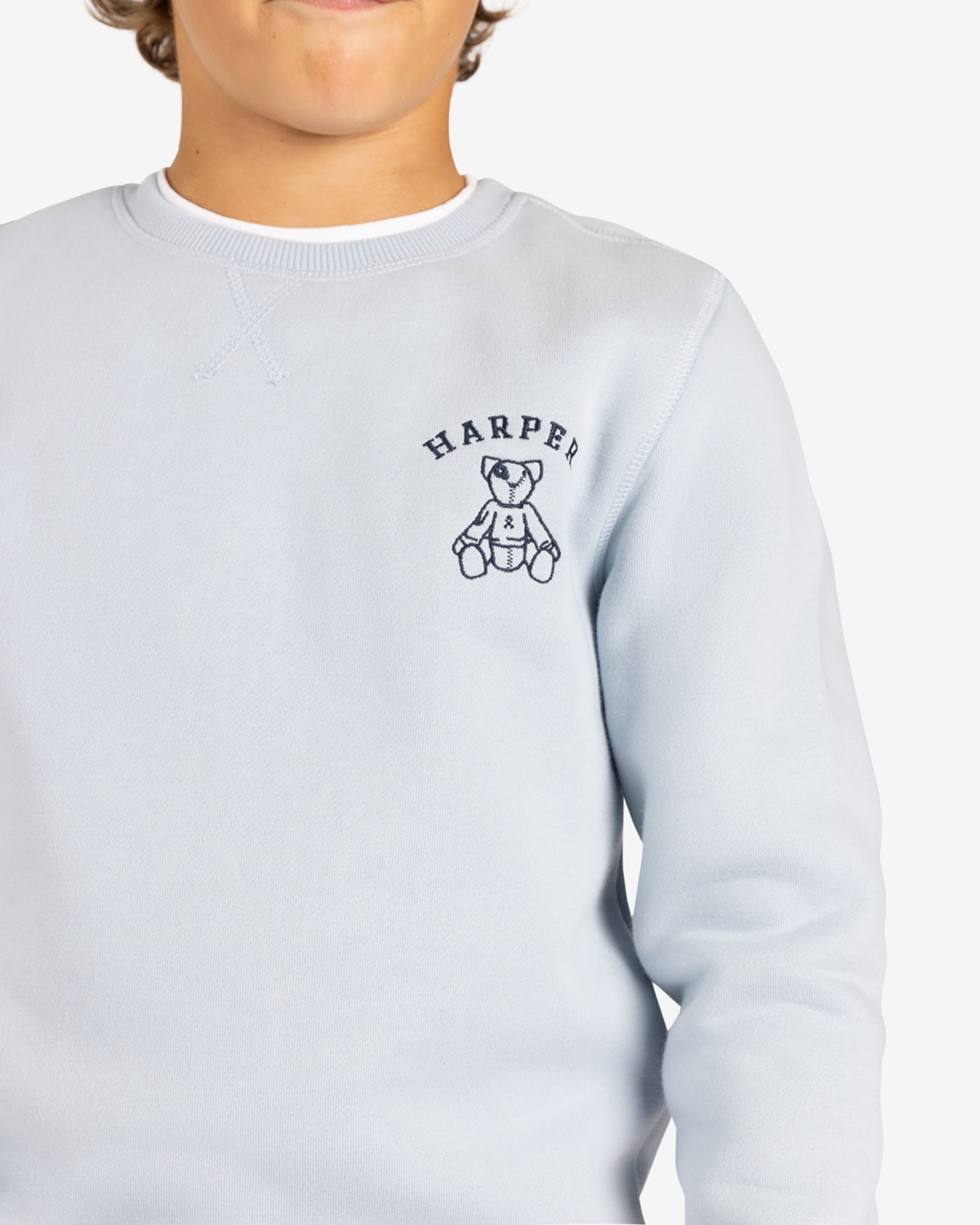Sudadera new england kids - Harper & Neyer - Azul claro Azul claro-4