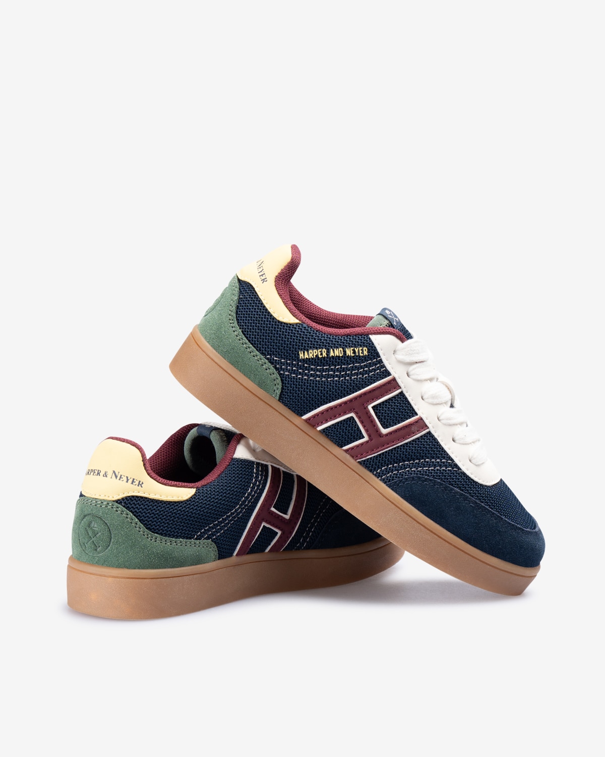 Zapatillas deportivas de niño bajas con cierre de cordones - Harper & Neyer - Azul marino Azul marino-2