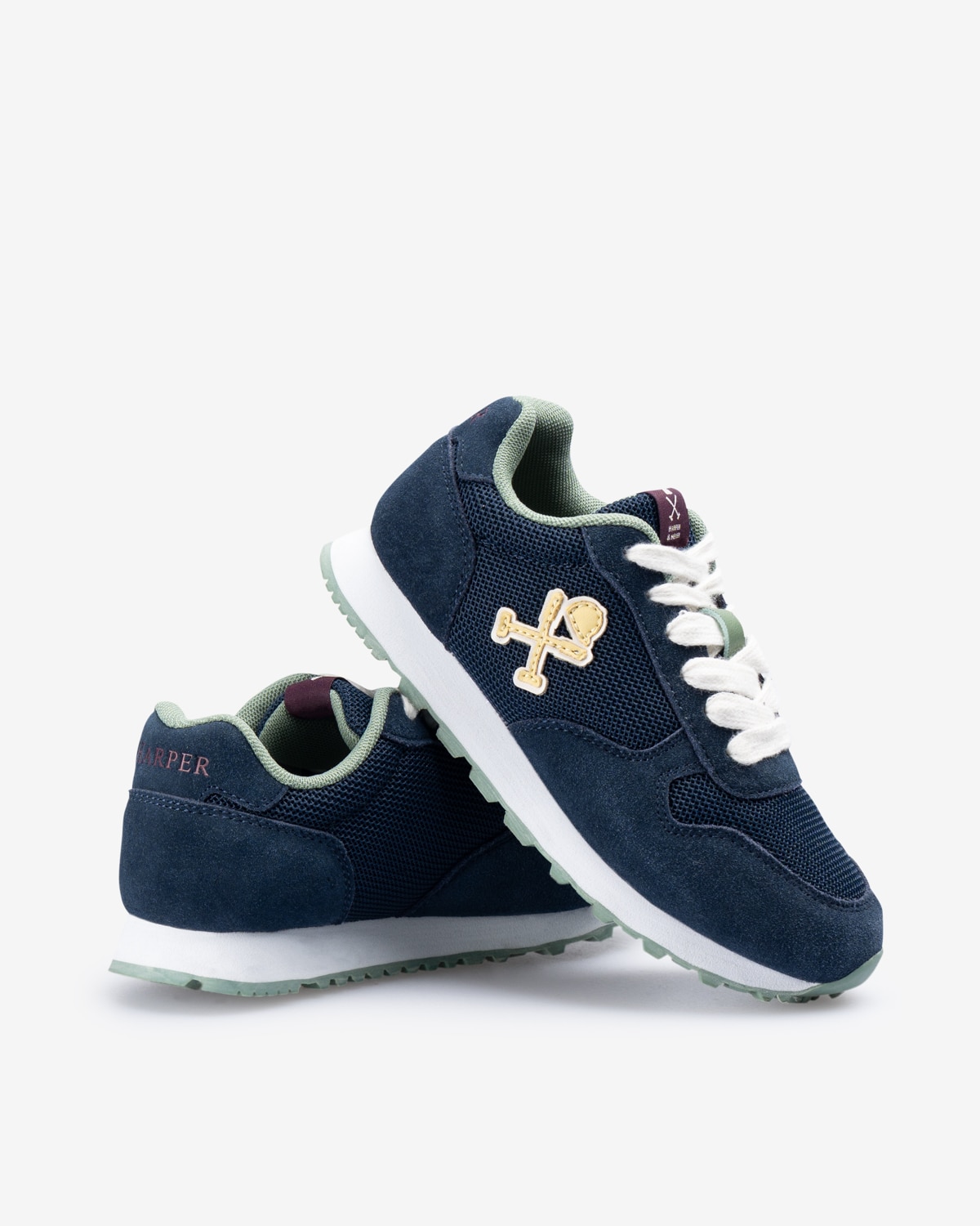 Zapatillas deportivas de niño bajas con cierre de cordones - Harper & Neyer - Azul marino Azul marino-2