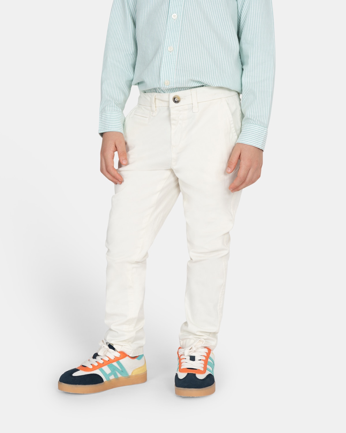 Imagen 0 de Pantalón chino de niño liso Crudo