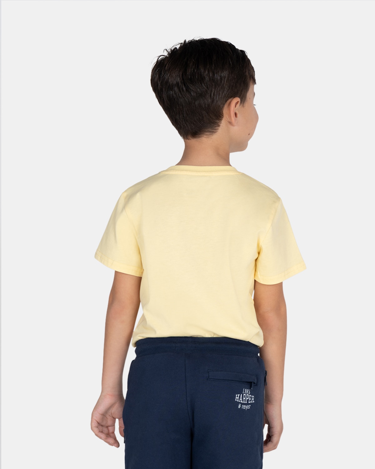 Camiseta de niño de manga corta con dibujo frontal - Harper & Neyer - Amarillo Amarillo-2