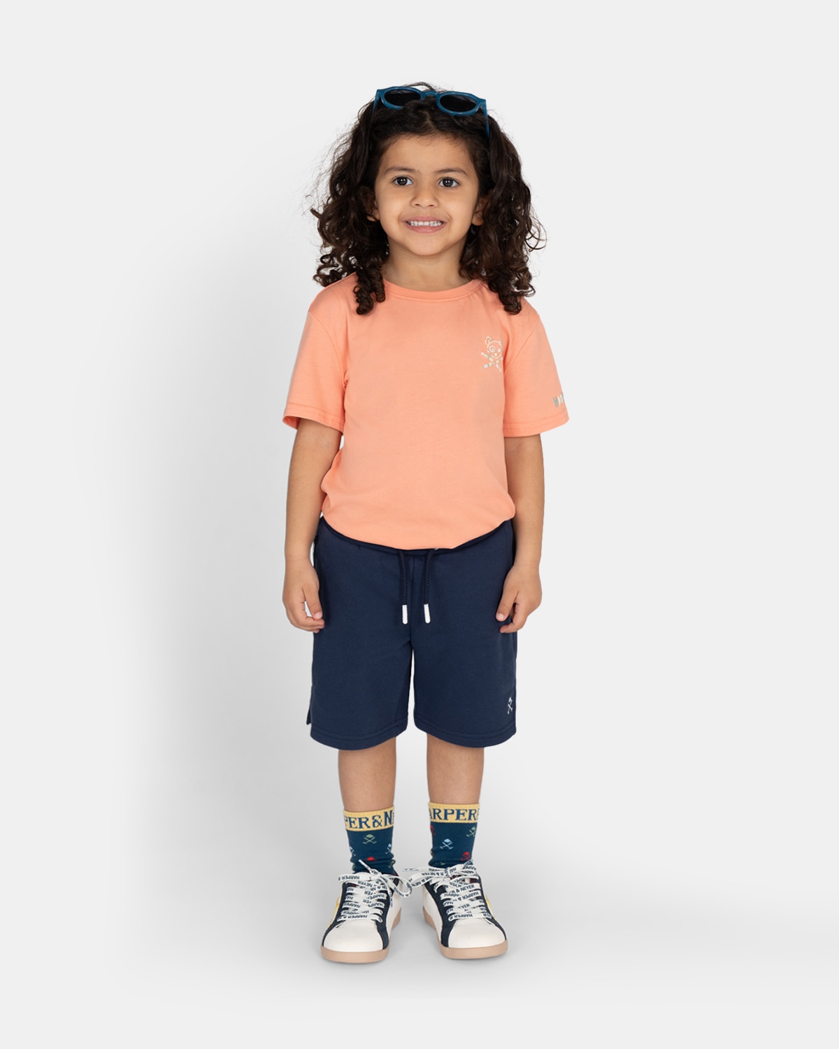 Camiseta de manga corta de niño con estampado grande - Harper & Neyer - Coral Coral-3