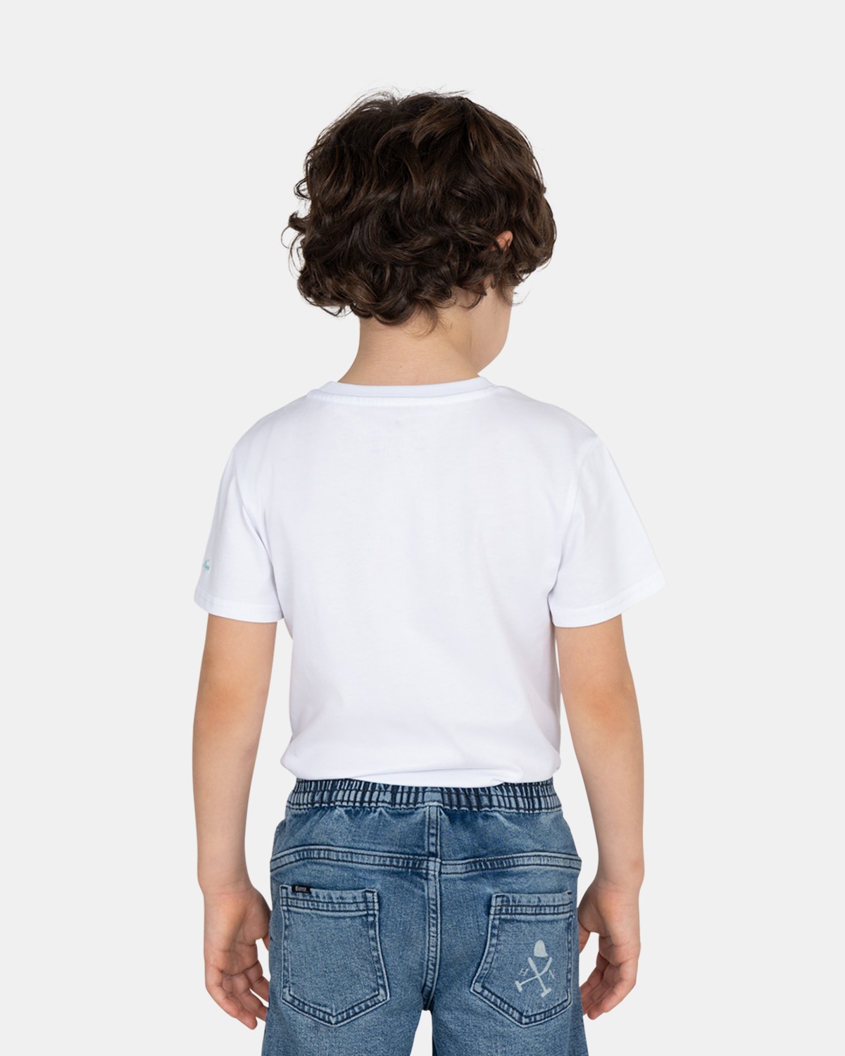 Camiseta de niño de manga corta de algodón - Harper & Neyer - Blanco Blanco-2