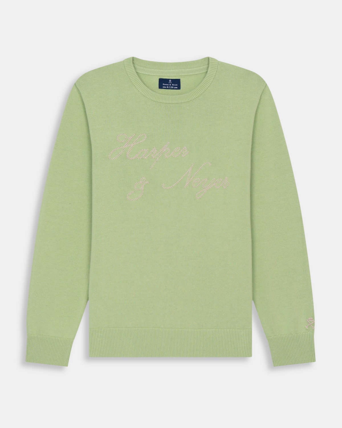 Jersey de niño con cuello redondo con dibujo frontal - Harper & Neyer - Verde claro Verde claro-5