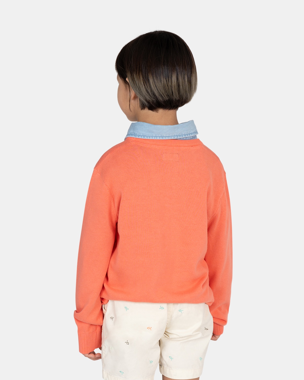 Jersey de niño con cuello redondo con dibujo frontal - Harper & Neyer - Coral Coral-2