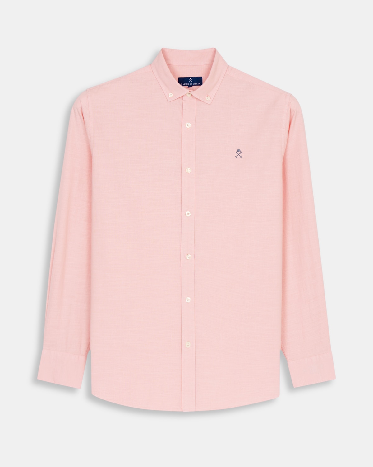 Camisa de lino de hombre lisa - Harper & Neyer - Amarillo Amarillo-6