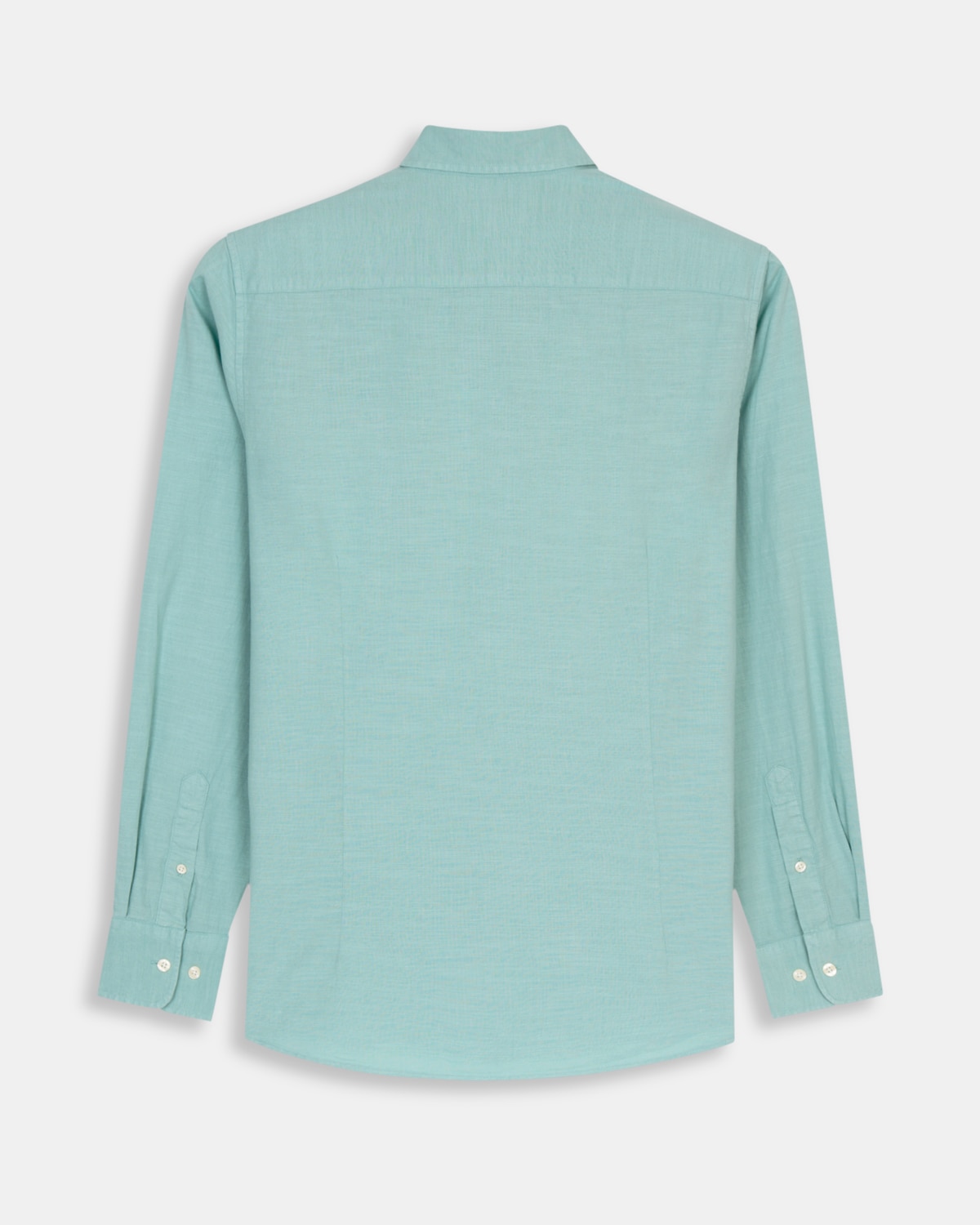 Camisa de lino de hombre lisa - Harper & Neyer - Verde Verde-5