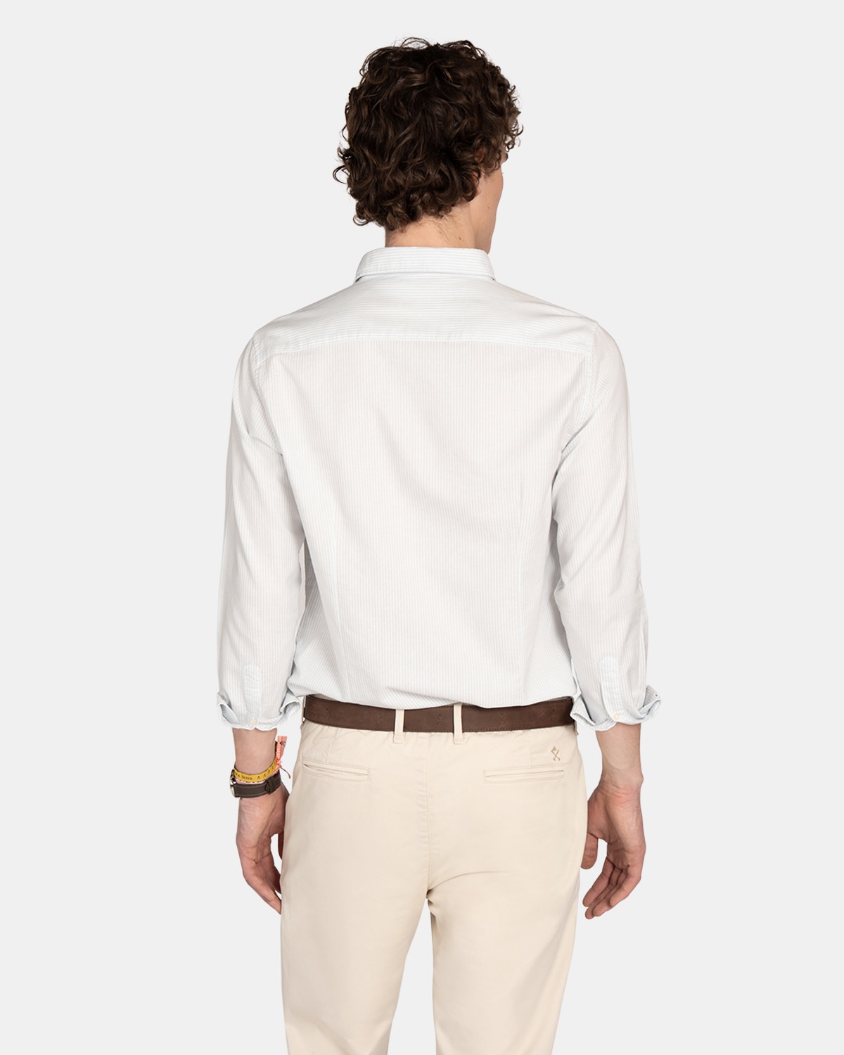 Camisa oxford de hombre de rayas - Harper & Neyer - Azul claro Azul claro-2