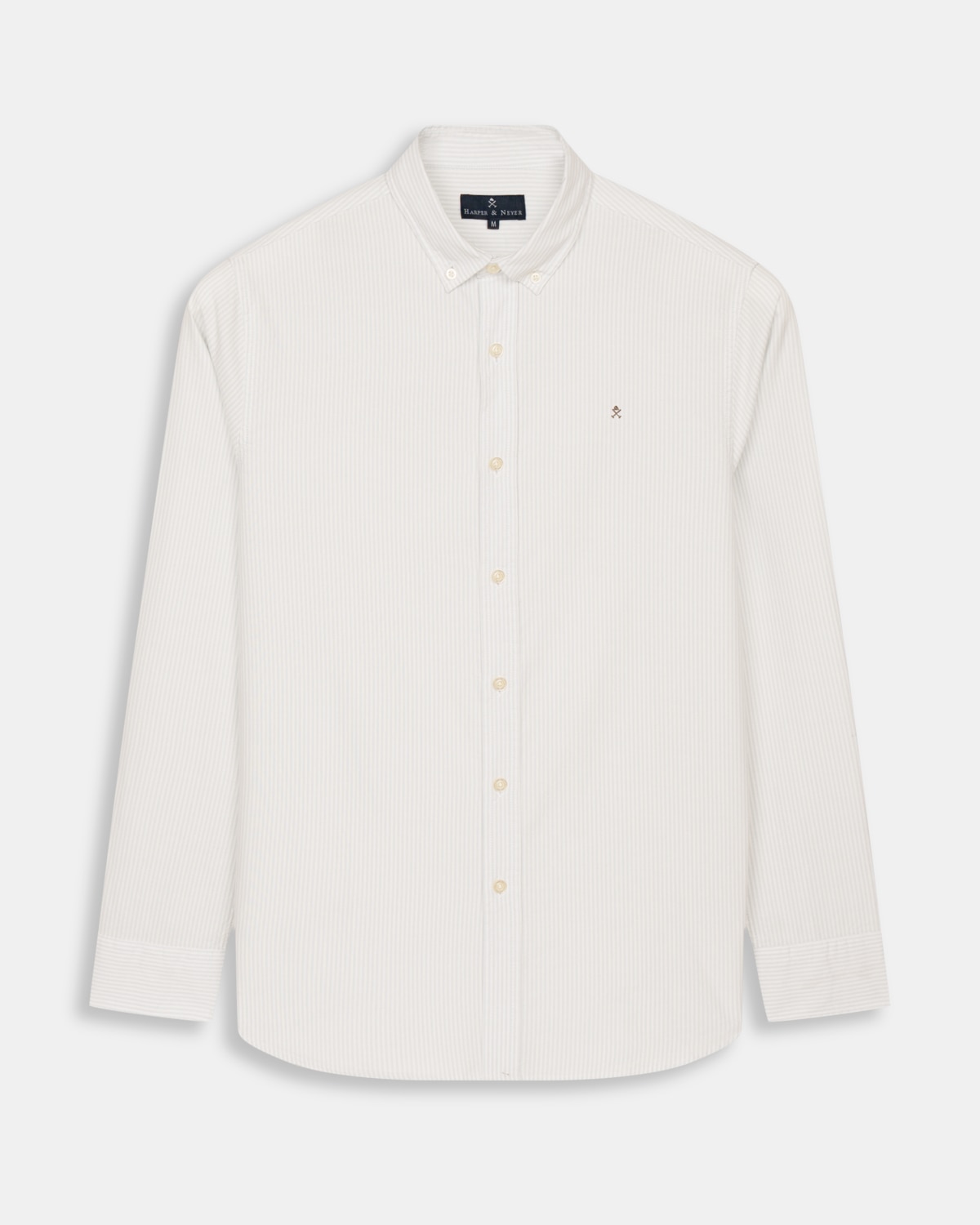 Camisa oxford de hombre de rayas - Harper & Neyer - Azul claro Azul claro-6