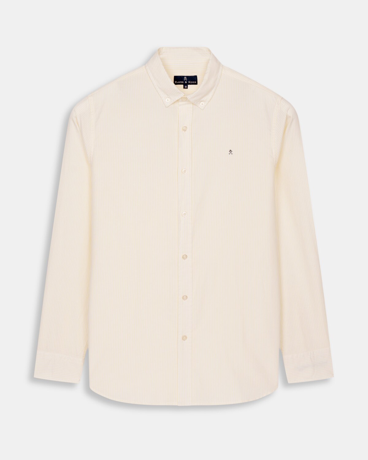 Camisa Oxfrord de hombre de rayas - Harper & Neyer - Crema Crema-6