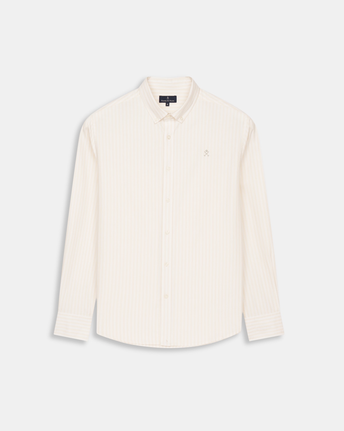 Camisa Oxfrord de hombre de rayas - Harper & Neyer - Camel Camel-6
