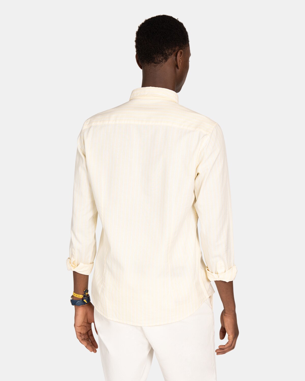 Camisa oxford de hombre de rayas - Harper & Neyer - Amarillo Amarillo-2