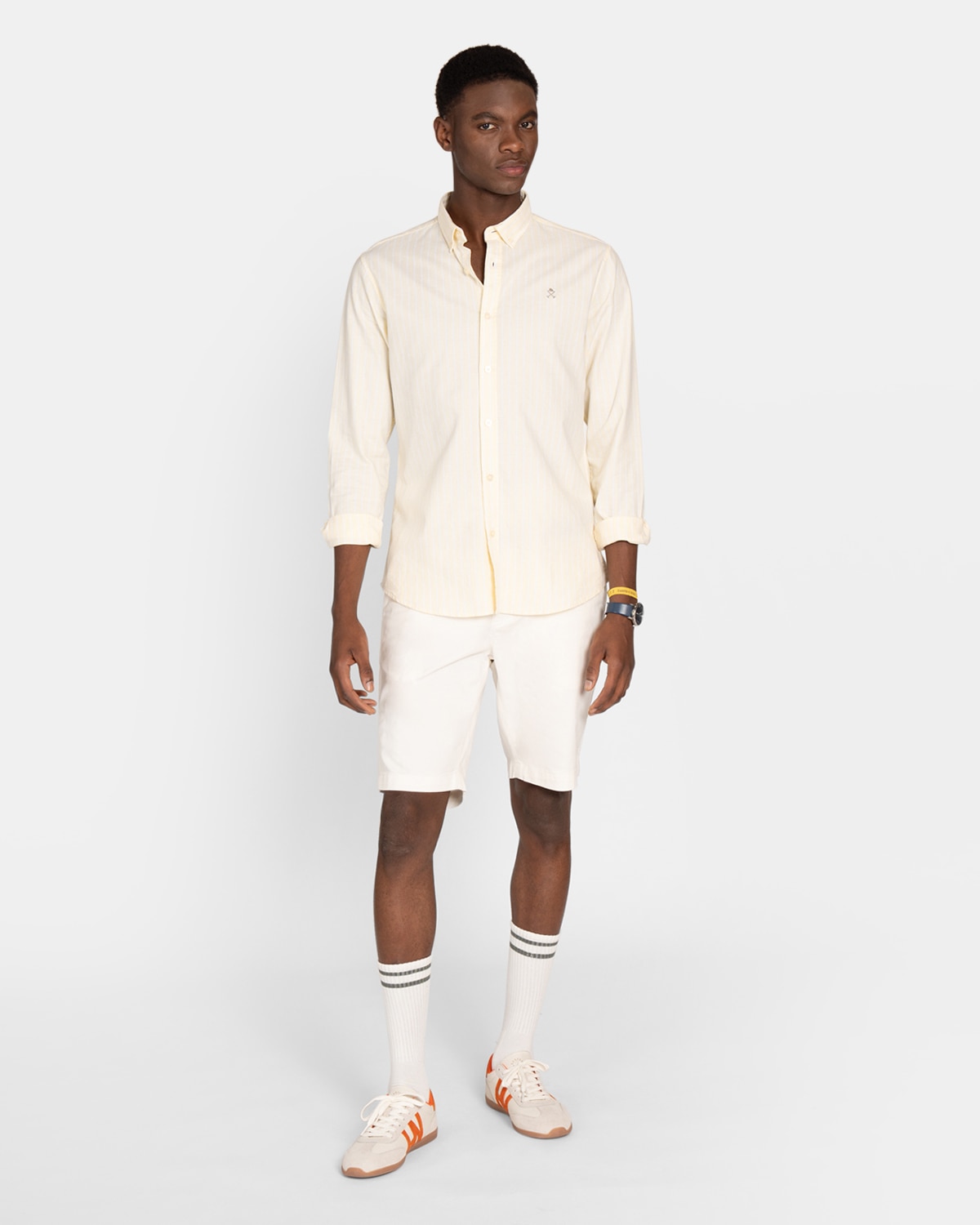 Camisa oxford de hombre de rayas - Harper & Neyer - Amarillo Amarillo-4