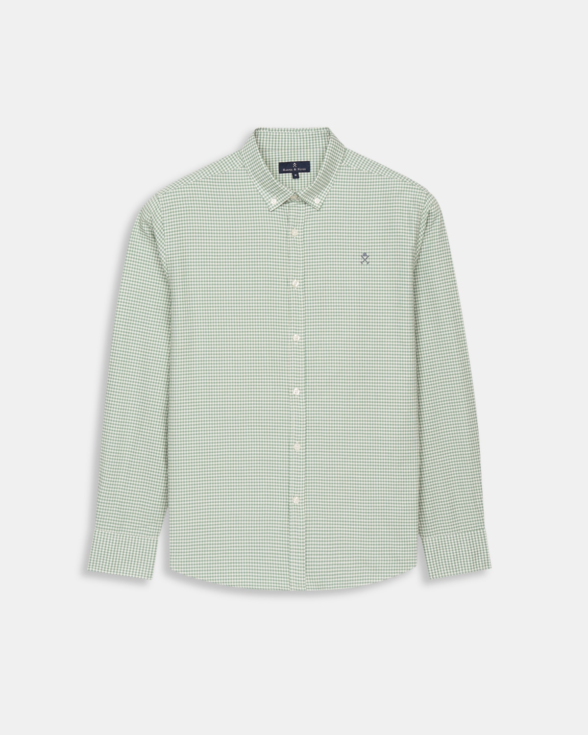Camisa de cuadros de hombre slim - Harper & Neyer - Verde Verde-6
