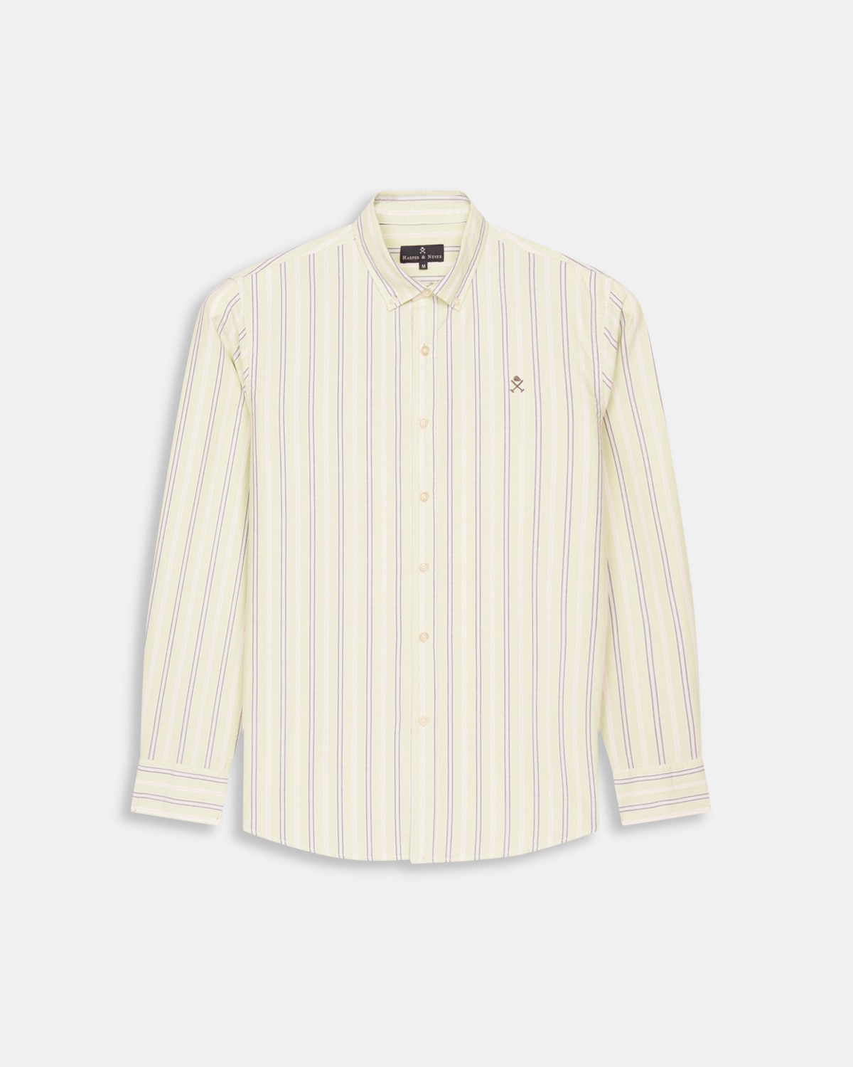 Camisa oxford de hombre de rayas - Harper & Neyer - Verde Verde-6