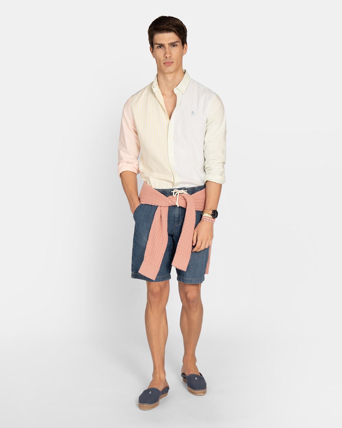 Camisa oxford de hombre de rayas - Harper & Neyer - Multicolor Multicolor-4