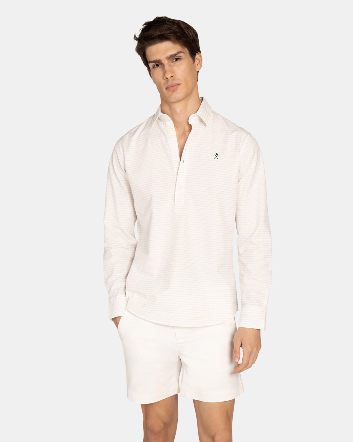 Camisa Oxford de hombre de rayas - Harper & Neyer - Crudo Crudo-1
