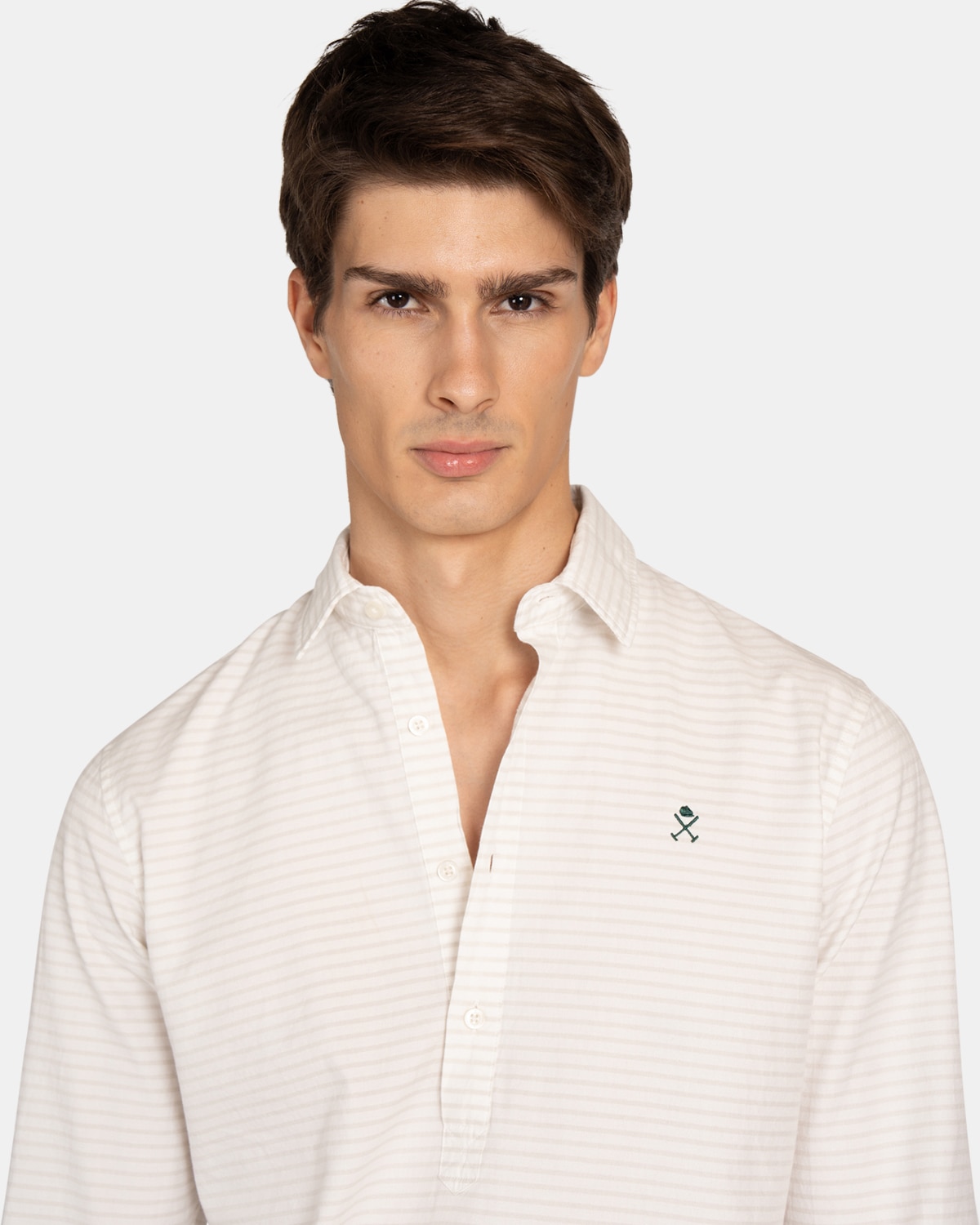 Camisa Oxford de hombre de rayas - Harper & Neyer - Crudo Crudo-3