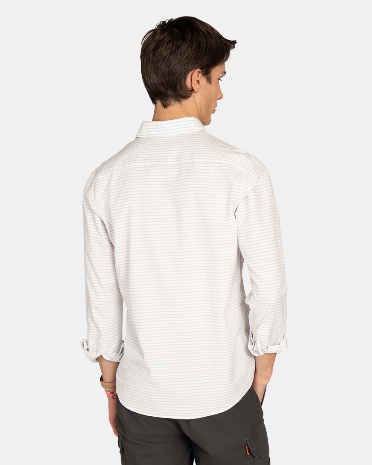 Camisa Oxford de hombre de rayas - Harper & Neyer - Azul claro Azul claro-2