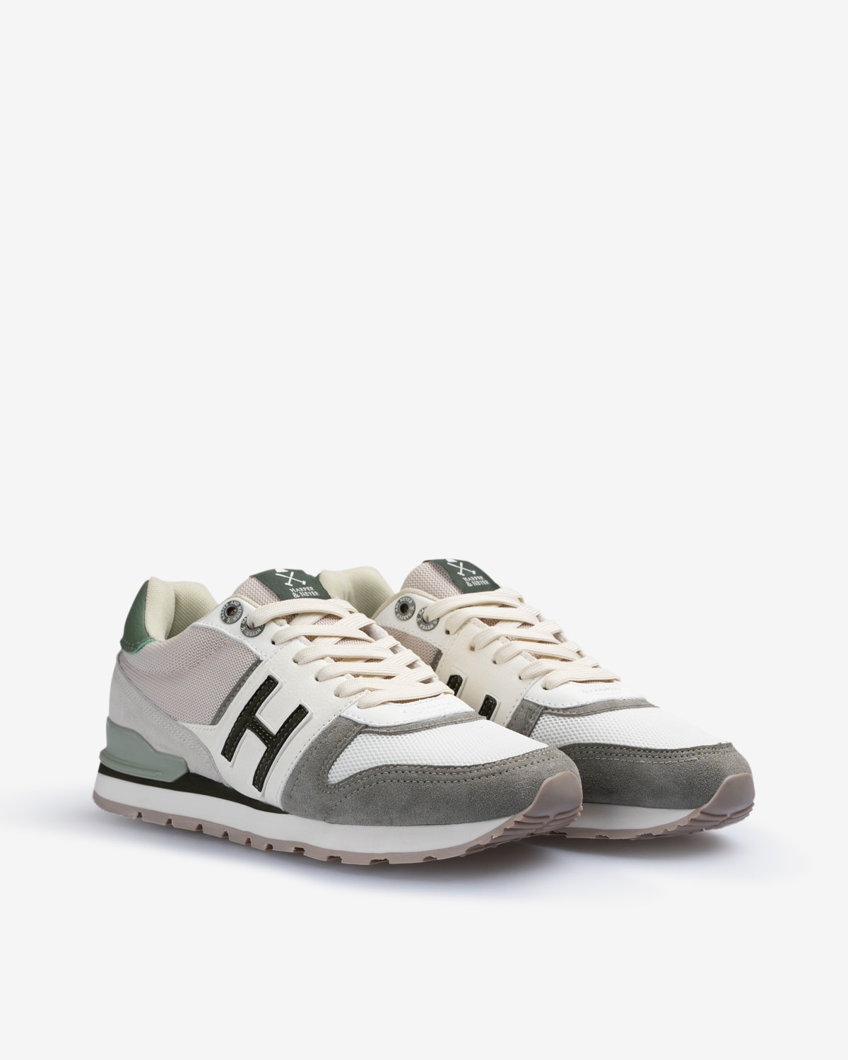 Zapatillas de hombre retro con cirre de cordones - Harper & Neyer - Verde Verde-3