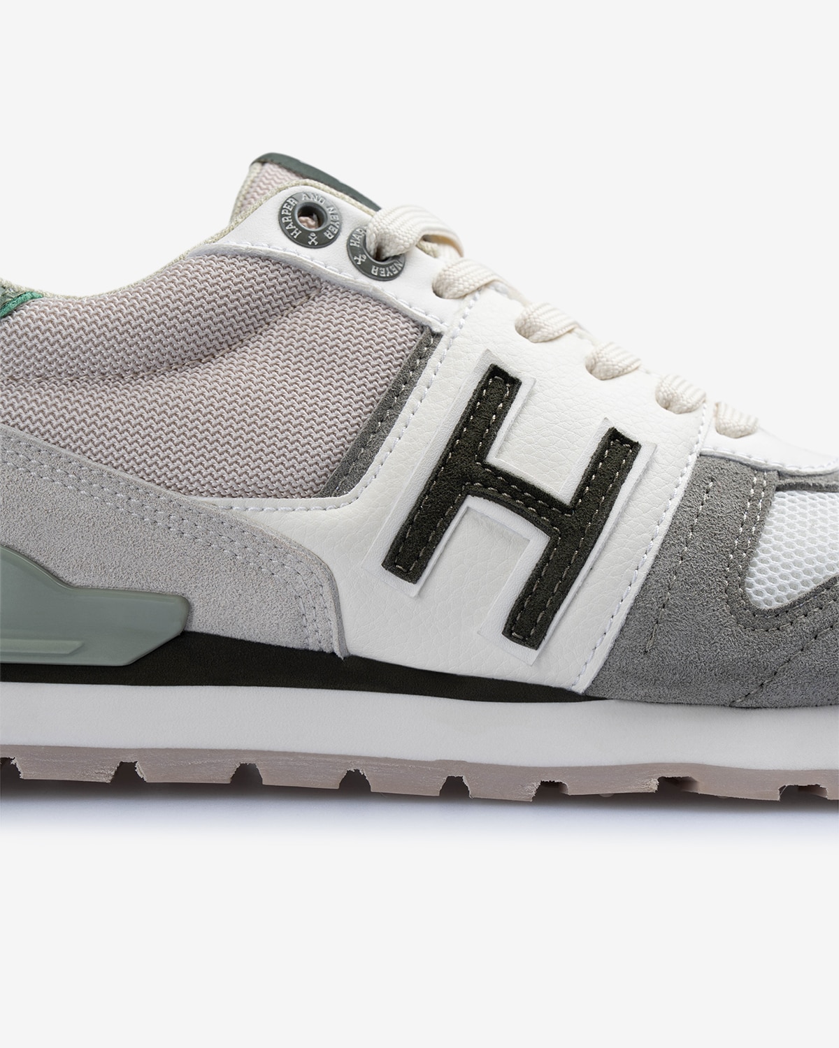 Zapatillas de hombre retro con cirre de cordones - Harper & Neyer - Verde Verde-5