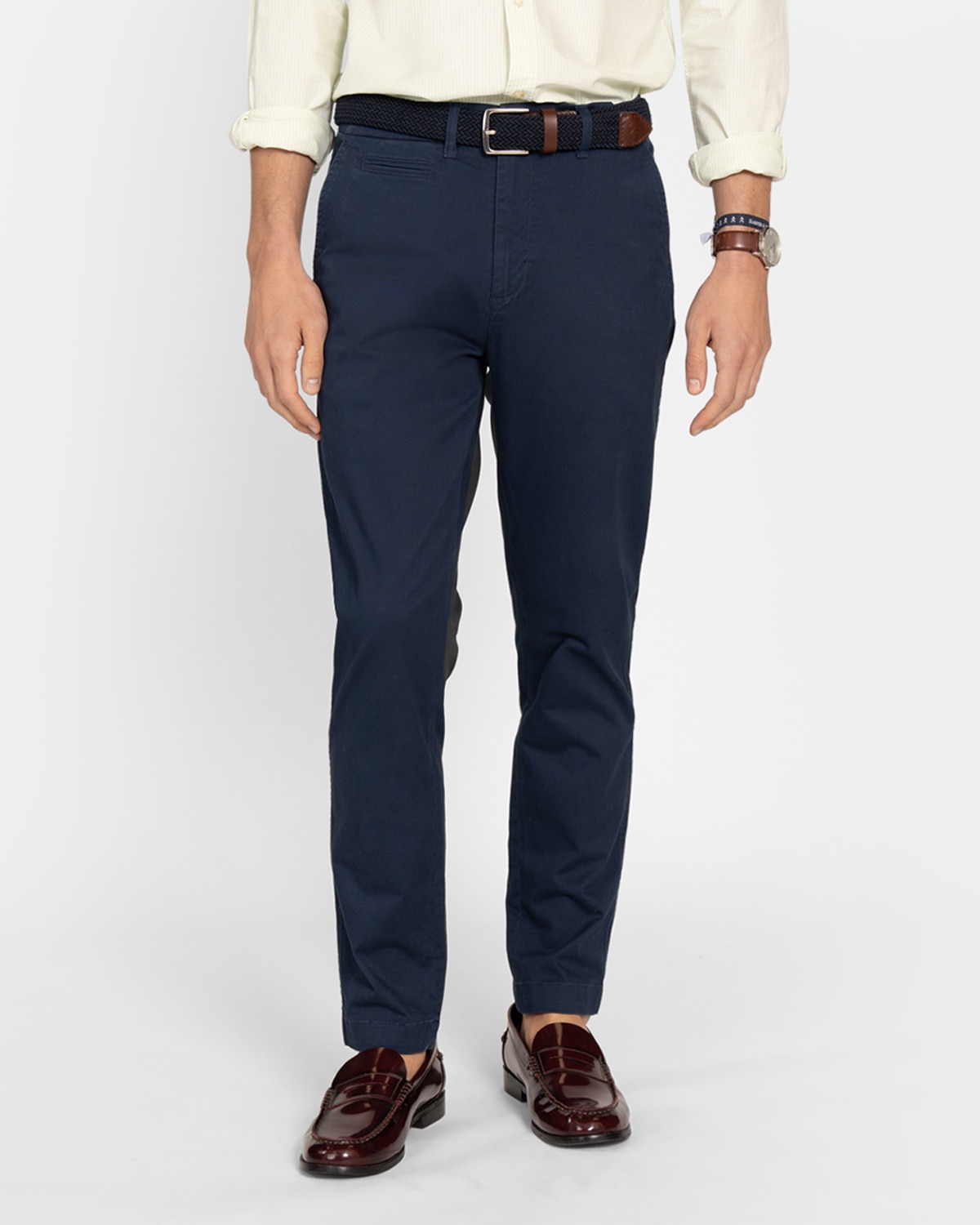 Imagen 0 de Pantalón chino de hombre corte regular Azul marino
