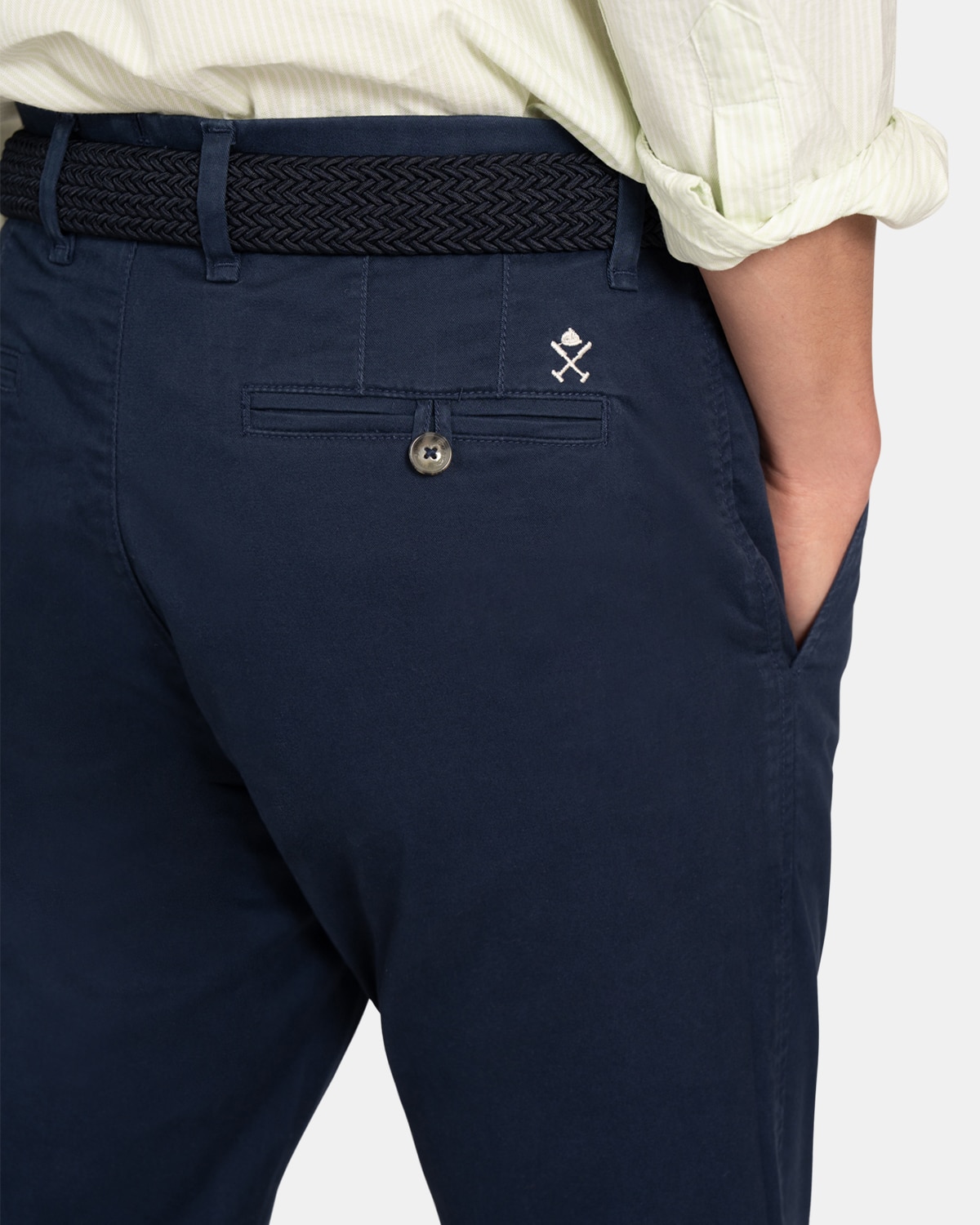 Pantalón chino de hombre corte regular - Harper & Neyer - Azul marino Azul marino-4