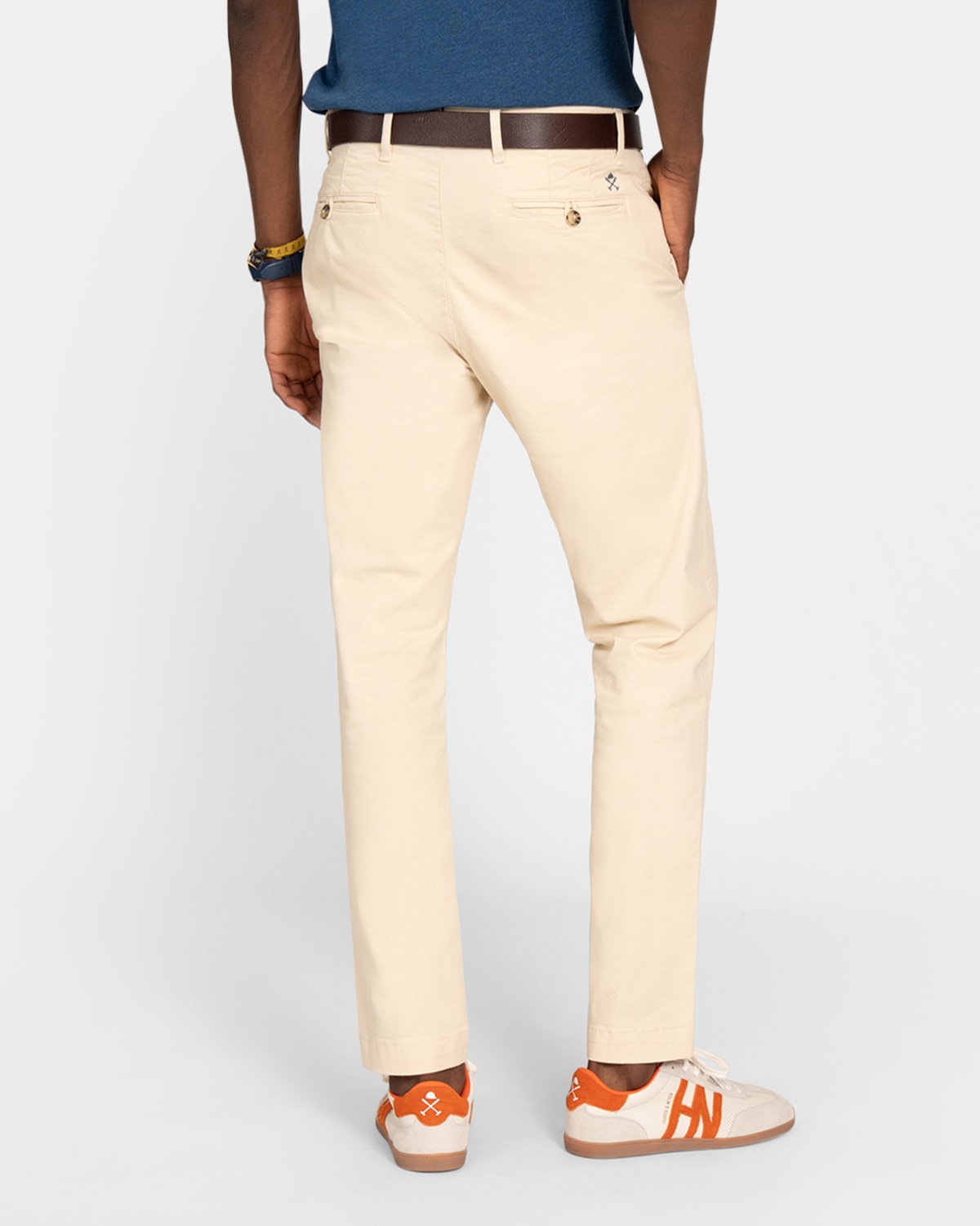 Pantalón chino de hombre corte regular - Harper & Neyer - Camel Camel-2