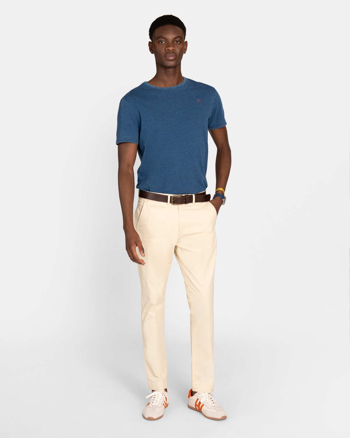 Pantalón chino de hombre corte regular - Harper & Neyer - Camel Camel-3